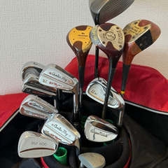 【希少✨木製ドライバー入り】ゴルフクラブ一式＋シューズ＋ボールなどフルセット✨／練習・初心者にもおすすめ！の画像