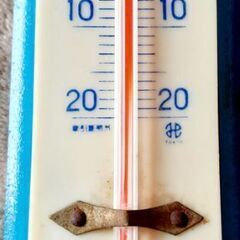 🌡️昔ながらの壁掛温度計 昭和レトロ 日本製 木製 貴重の画像
