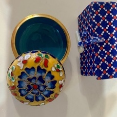 七宝焼の小物入れ☆箱付き 未使用の画像