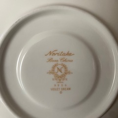 ノリタケ Noritake ヴァイオレットドリーム カップ&ソーサー すみれ　2個セットの画像