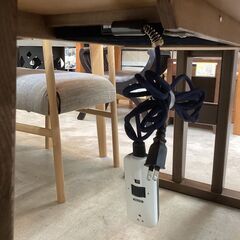 ✨協立工芸✨こたつダイニング3点セット✨回転椅子✨タモ材使用✨2289の画像