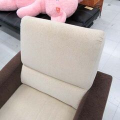 使用感あり 1人用ソファ 幅77×奥行80×高さ81cm ファブリック 布製 家具 1Pソファ 1人掛け 苫小牧西店の画像