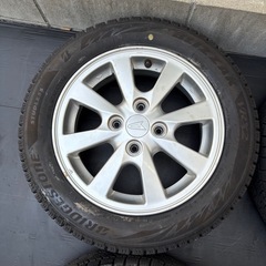 良品‼️ダイハツ純正14インチ　24年‼️BRIDGESTONEスタッドレス　4本⭐️の画像