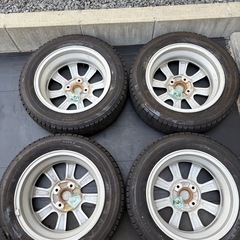 良品‼️ダイハツ純正14インチ　24年‼️BRIDGESTONEスタッドレス　4本⭐️の画像