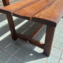 木製 ベンチ 幅120×奥行50×高さ80cm の画像