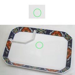 未使用品・長期保管 古伊万里 仕切り付き 長皿 5枚セット　刺身盛皿 和柄 長方形 ☆ PayPay(ペイペイ)決済可能 ☆ 札幌市 豊平区 平岸 平岸店の画像