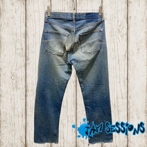LEVI’Sリーバイス 66前期デニムパンツ　ボタン裏6 ポケットシングルステッチ スモールE 75年製