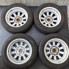 人気‼️スズキラパン純正13インチシルバー　23年DUNLOP4本セット⭐️の画像