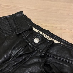 AVIREX leather pants レザーパンツ ブーツカット フレア 牛の画像