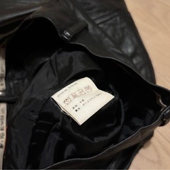 AVIREX leather pants レザーパンツ ブーツカット フレア 牛の画像