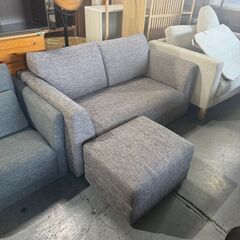 大阪❗️♻️エコマックス♻️配送も可🙌⭕️「7」二人掛け ソファセット オットマン付きの画像