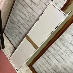 【お取引中】ニトリ　ドア掛けミラー 幅28cm 高さ120cm(ホワイト)の画像