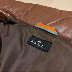 paul smith ポールスミス キムタクダウン ブラウン 羊革 シープ 茶色の画像