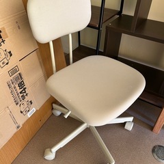 無印良品　机(オーク材)とワーキングチェア　セット の画像