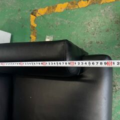 大阪❗️♻️エコマックス♻️配送も可🙌⭕️「9」二人掛け ブラックソファの画像