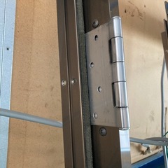 【DIYの材料に】トステム　アルミサッシ　
ガラスドア　808mm×1970mmの画像