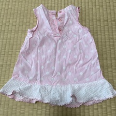 70cm 海外ベビー服 ワンピース ピンクの画像