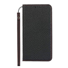 新品！Eastwave for iPhone 11 Pro Max ケース for iPhone11 Pro Maxケース手帳型 アイフォンfor iPhone11promax ケース for iPhone 11promax 財布型 カバー 手帳 本革 柔らかい 本皮 高質 スプラットホール付き スプラット同梱 -ブラックの画像