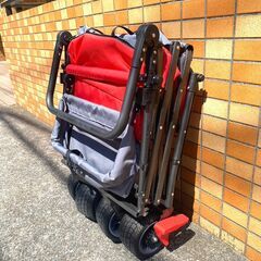 ♪未使用♪アウトドア用キャリーカート 折りたたみ式♪重い荷物も楽々移動♪の画像
