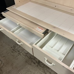 O 2507-705 キッチンボード 上下分割可  固定ネジなし キズ汚れ有りの画像