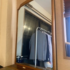 村上開明堂　木製ドレッサー(スツール付き)　鏡台　メイク台　化粧台　化粧机　の画像
