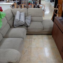 リユースのサカイ太田店★ジモティ割あり★  ソファー ベージュ H82×D190×W226 クリーニング済み OJ10233の画像