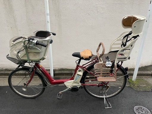ジャンク】 電動自転車チャイルド付 (きんにちぇんこ) 沼袋の
