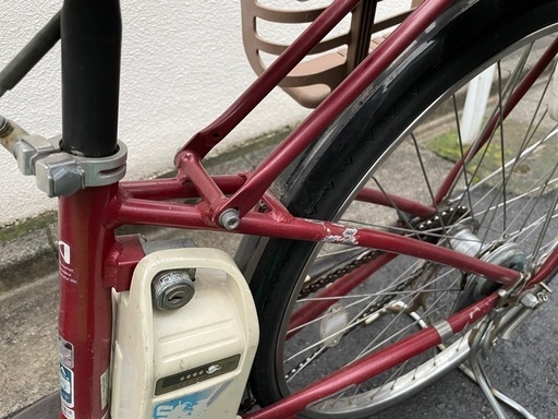 ジャンク】 電動自転車チャイルド付 (きんにちぇんこ) 沼袋の