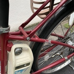 【ジャンク】 電動自転車　チャイルド付の画像