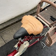 【ジャンク】 電動自転車　チャイルド付の画像