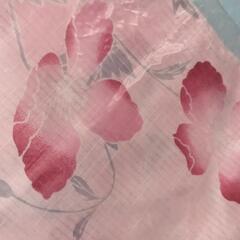 小花柄ピンク浴衣帯セットの画像