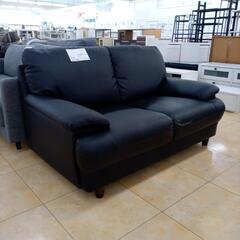 リユースのサカイ太田店★ジモティ割あり★  ソファー ブラック H80×D85.5×W141 クリーニング済み OJ10235の画像