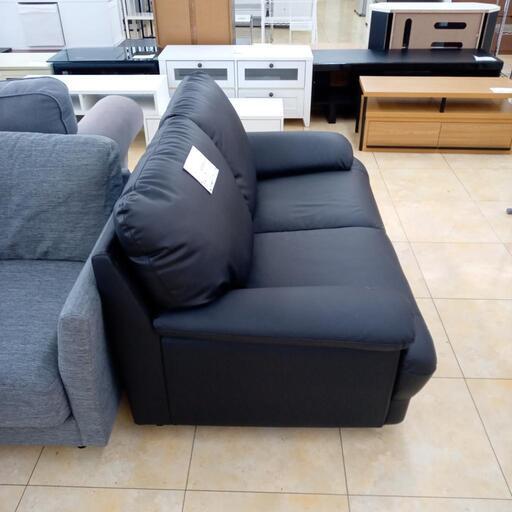 リユースのサカイ太田店★ジモティ割あり★  ソファー ブラック H80×D85.5×W141 クリーニング済み OJ10235