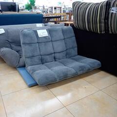 リユースのサカイ太田店★ジモティ割あり★  座椅子ソファー グレー H53×D53×W90 クリーニング済み OJ10236の画像