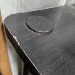 【中古】３段ラック２点セット(黒と深い茶色を混ぜたような色)の画像