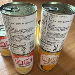 桃シロップ漬け 
缶詰の画像