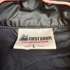 FIRST DOWN ブラックジャケット Lの画像