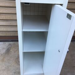 A4433　スペース棚　収納　木製　すき間　家具　洗面　キッチン　20×29.5㎝　高さ175㎝の画像