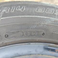 日産　ノート　ノーマルタイヤ 185/170R14　溝まだまだありますの画像