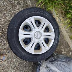 日産　ノート　ノーマルタイヤ 185/170R14　溝まだまだありますの画像