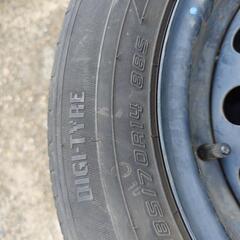 日産　ノート　ノーマルタイヤ 185/170R14　溝まだまだありますの画像