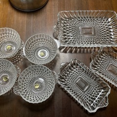 サンフラワーと明記のあるガラス食器