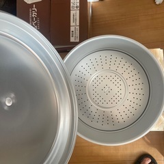 新品、スチーマー　アルミ　26cmの画像