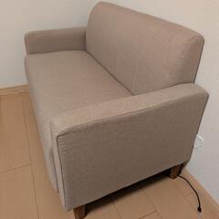 【定価11,811円】【美品】アイリスオーヤマ 2人掛けソファー  幅113cmの画像