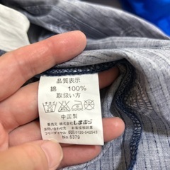 美品！渦巻き柄　男児浴衣セット　ネイビー120の画像