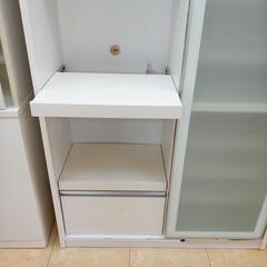 リユースのサカイ太田店★ジモティ割あり★  レンジボード ホワイト H200.4×D47×W119 クリーニング済み OJ10243の画像