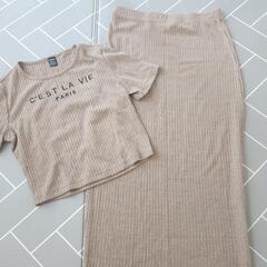 未使用sheinリブニット2ピースの画像