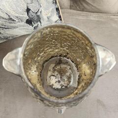 Francfranc アンティーク風シルバー フクロウ 花瓶 小物入れ オブジェの画像