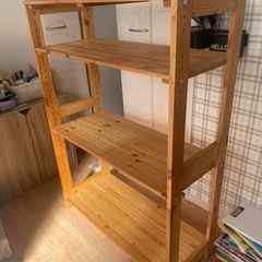 木製ラック 棚の画像