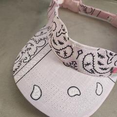 未使用ペイズリー柄 サンバイザーの画像